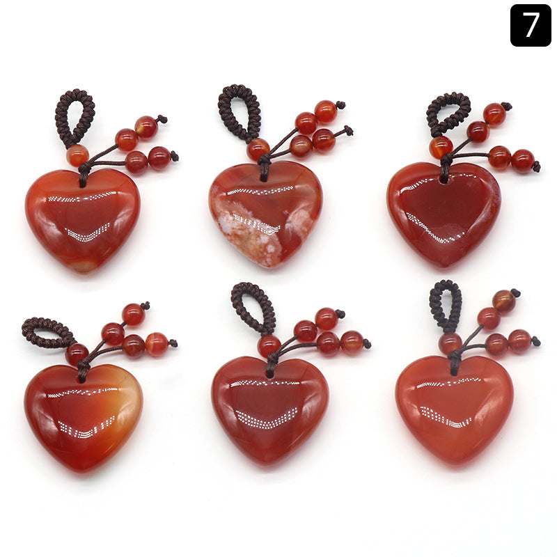 Heart Stone Keychain Hanger