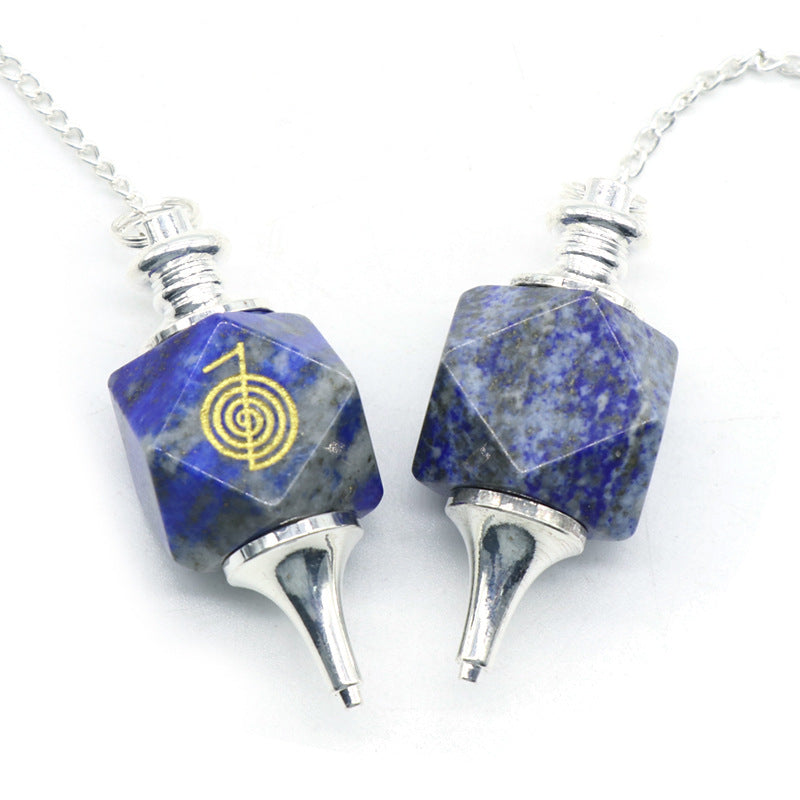 Dowsing Chakra Symbol Crystal Pendulum