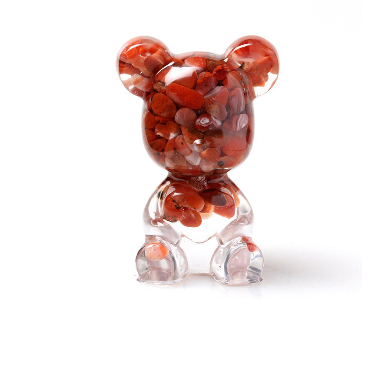 Resin Heart Bear