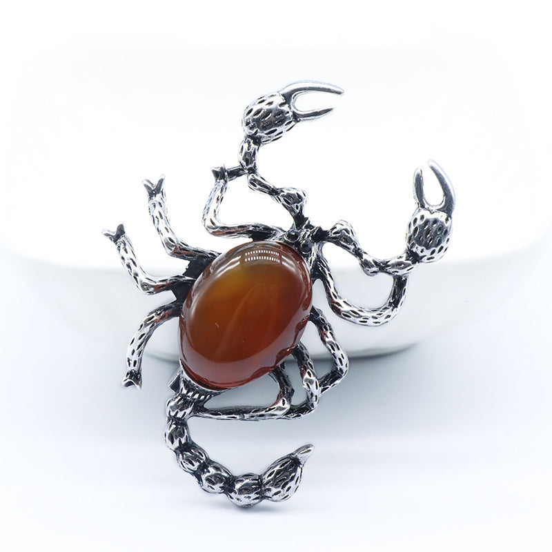 Crystal Scorpion Brooch & Pendant