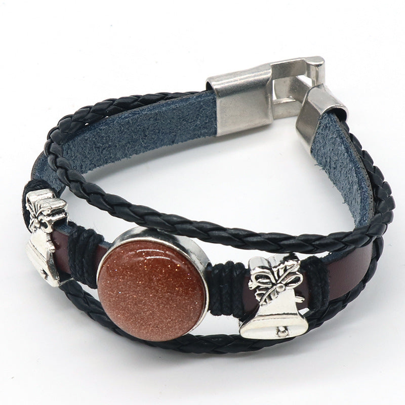 Crystal Leather Bracelet