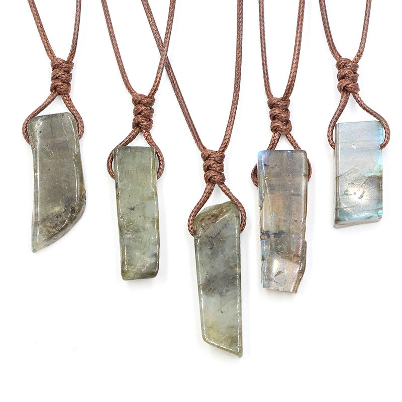 Natural Crystal Slab Necklace