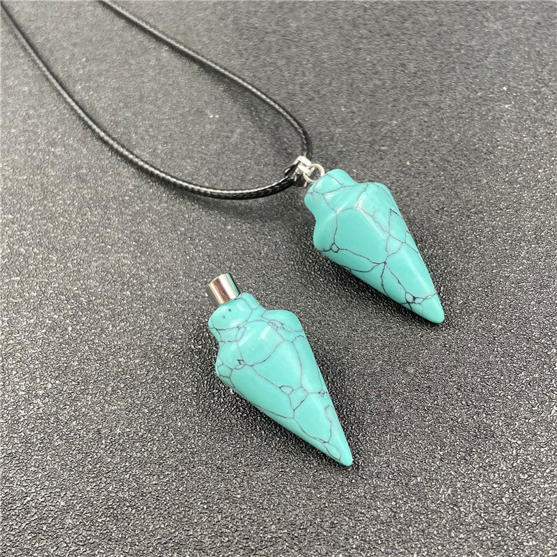 Crystal Conical Pendant