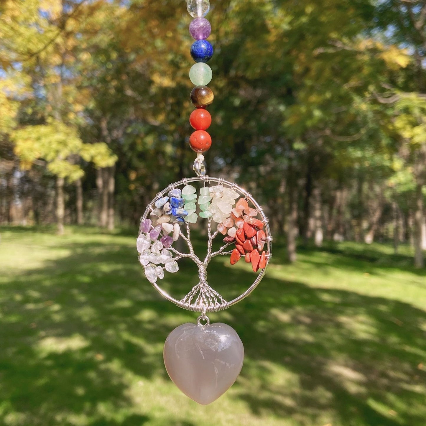 Chakra Bead&Life Tree&Heart Hanging