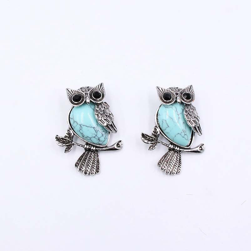 Crystal Owl Brooch & Necklace