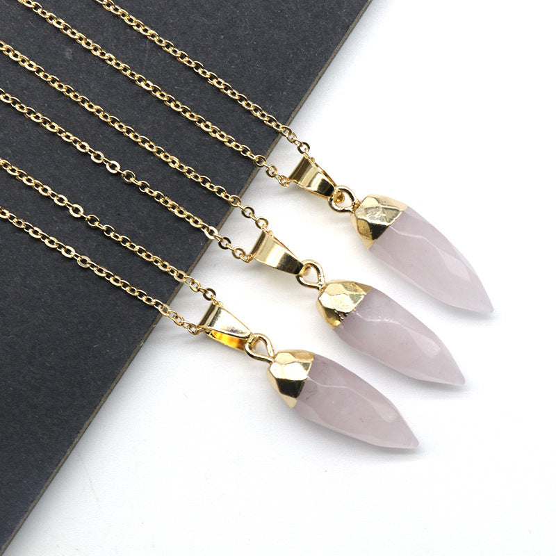 Bullet Shaped Crystal Pendant