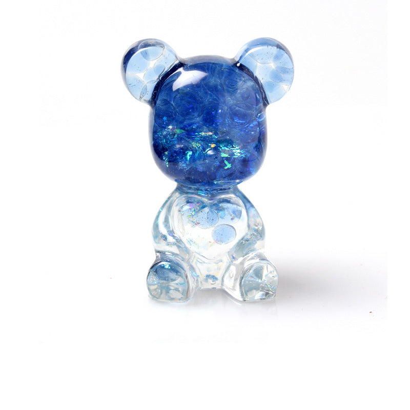 Resin Heart Bear