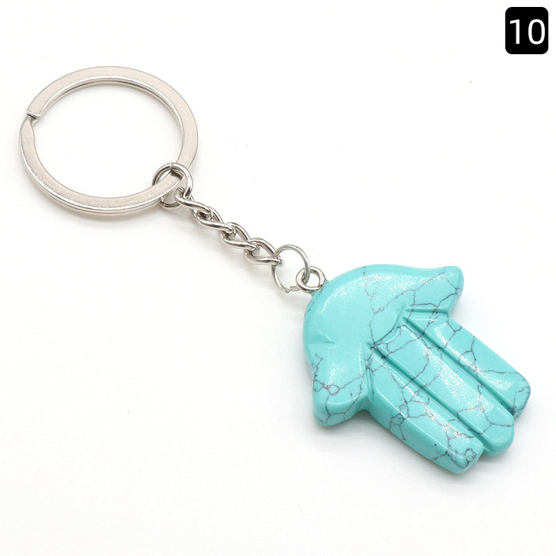 Crystal Hamsa Key Chain