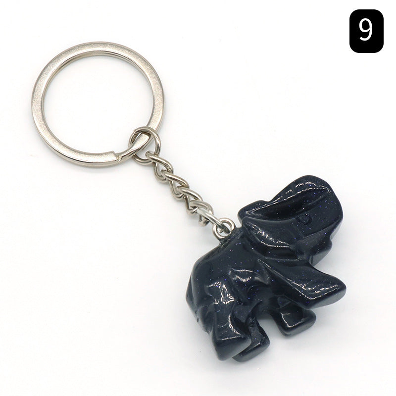 Crystal Elephant Key Chain