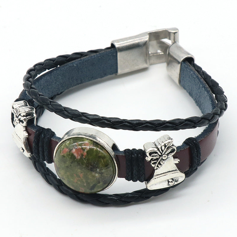 Crystal Leather Bracelet