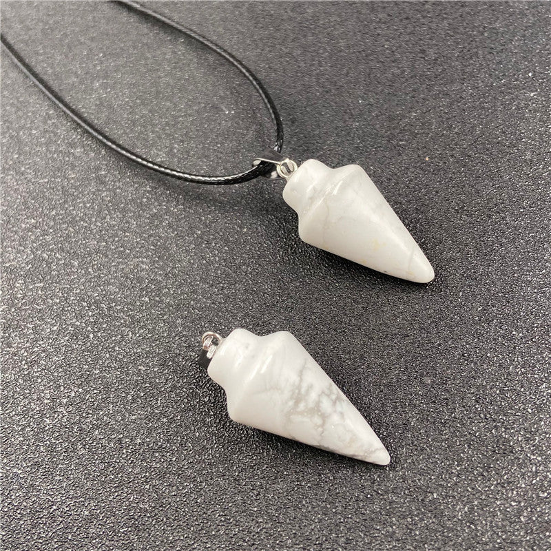 Crystal Conical Pendant