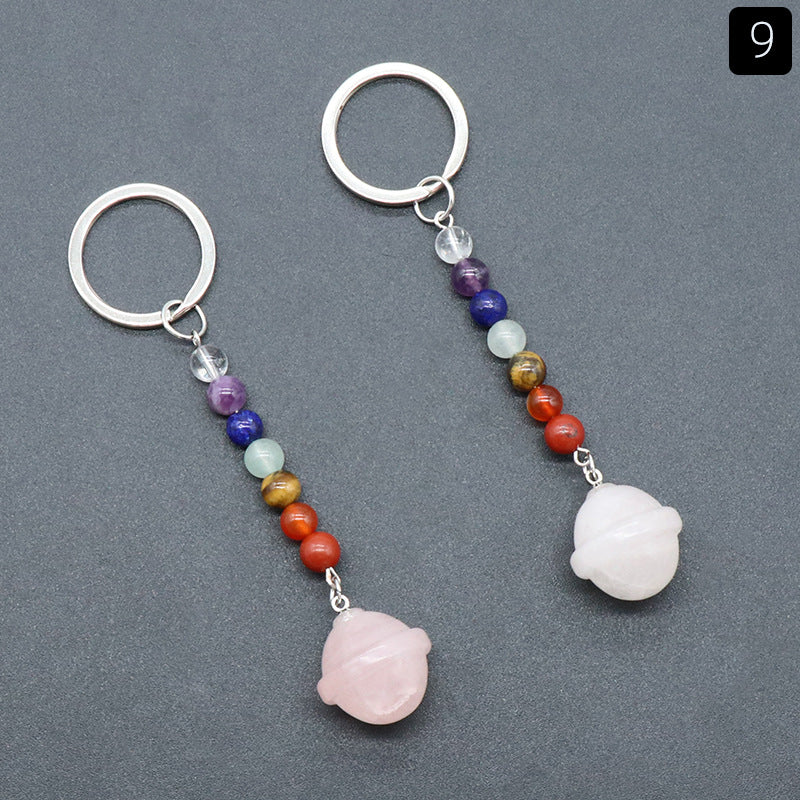 Crystal Bell Chakra Key Chain