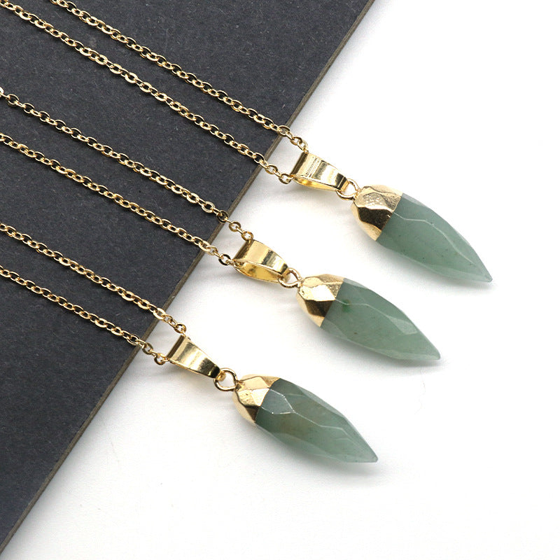 Bullet Shaped Crystal Pendant