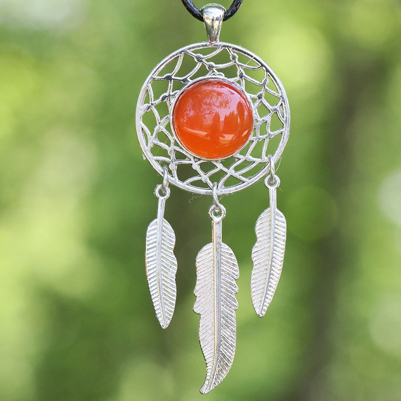 Crystal Dream Catcher Pendant