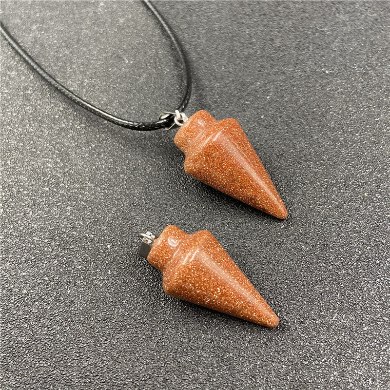 Crystal Conical Pendant