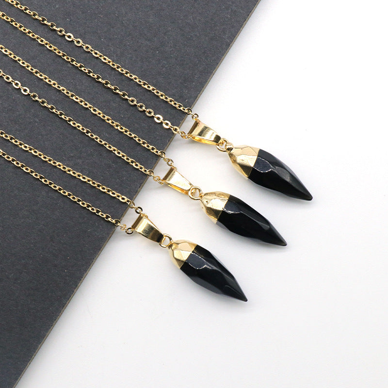 Bullet Shaped Crystal Pendant