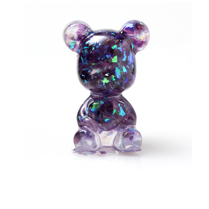 Resin Heart Bear