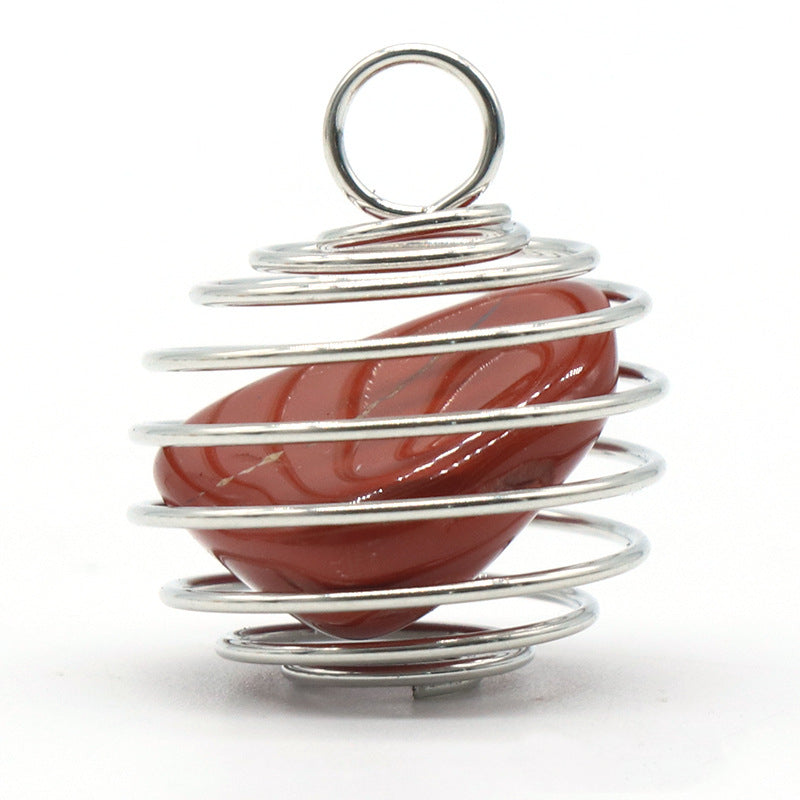 Bare Cooper Wire Crystal Pendant