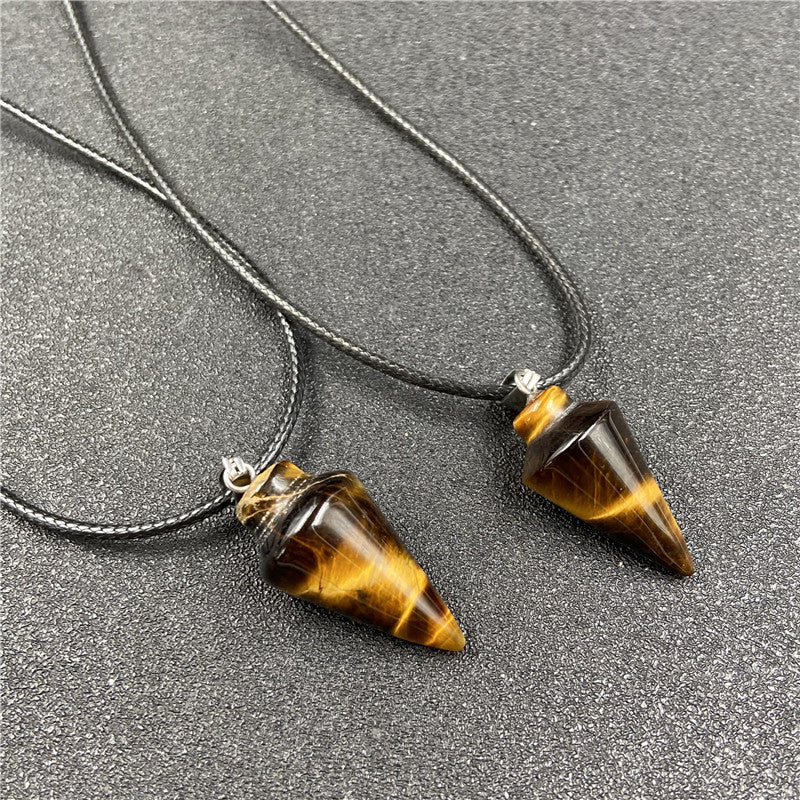 Crystal Conical Pendant