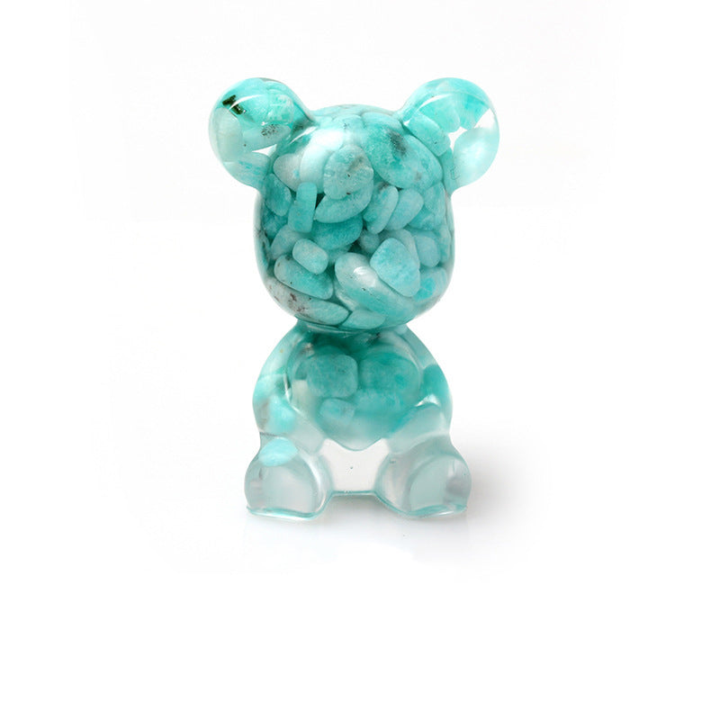 Resin Heart Bear