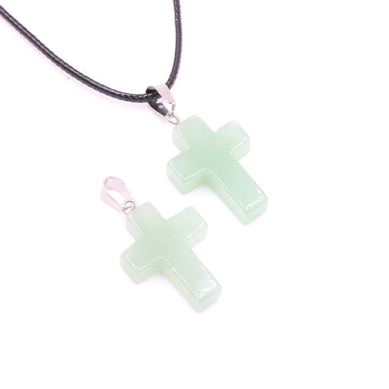 Crystal Crossing Pendant