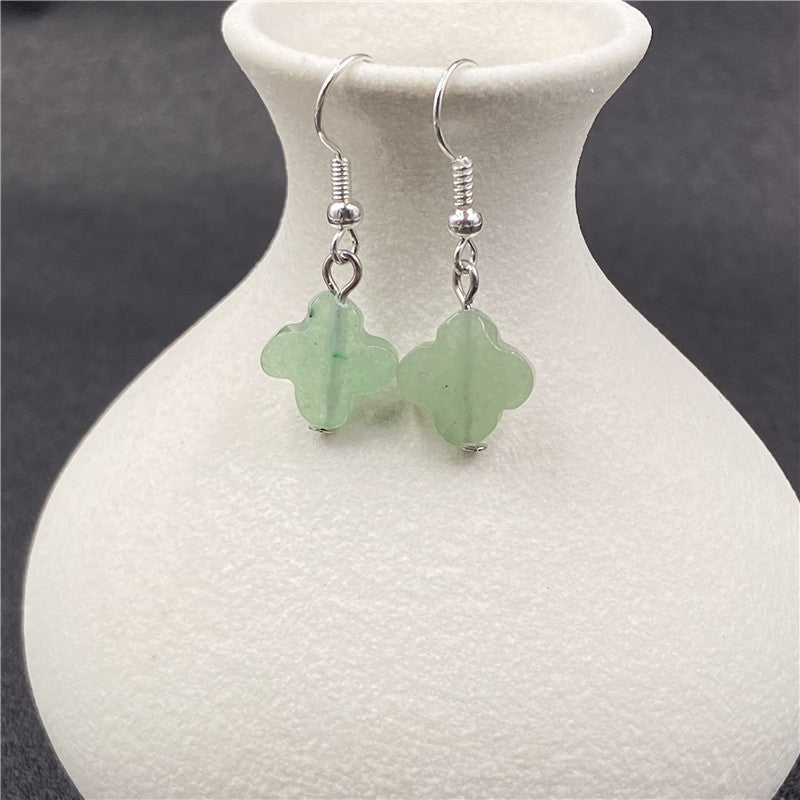 Crystal Four Leaf Clover Earring