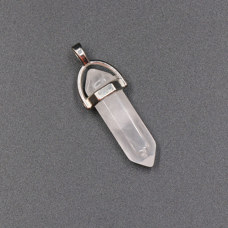 Crystal Double Point Pendant