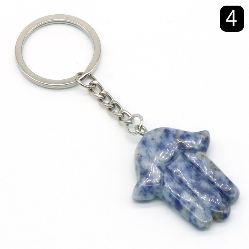 Crystal Hamsa Key Chain