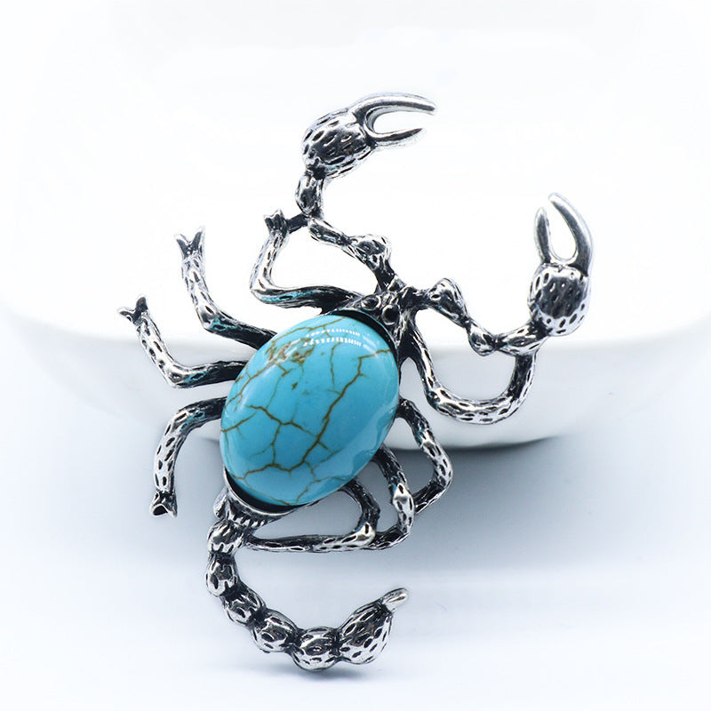 Crystal Scorpion Brooch & Pendant