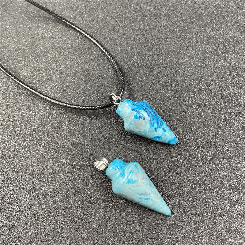 Crystal Conical Pendant