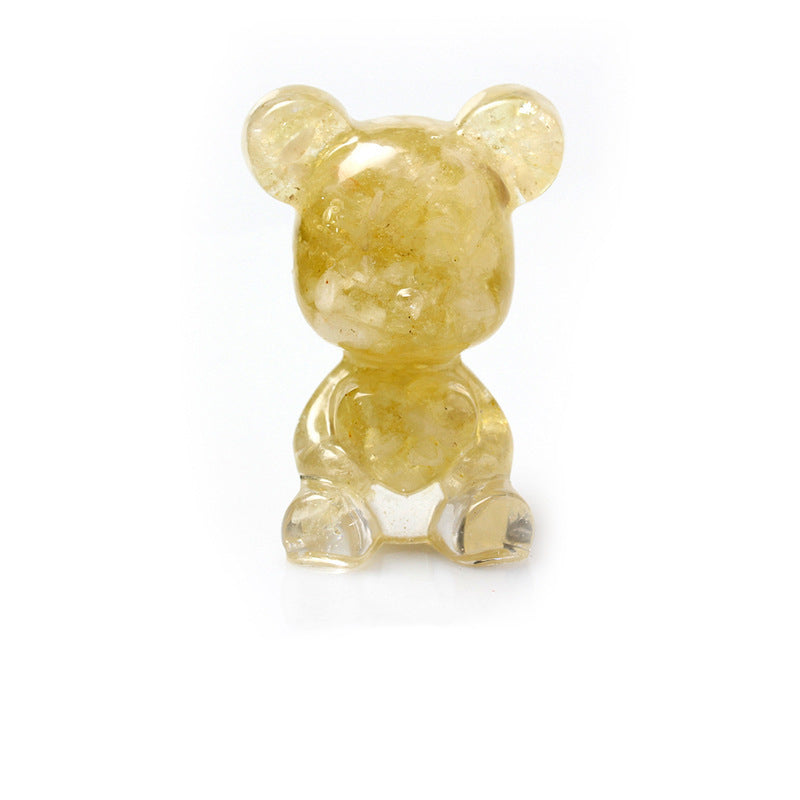 Resin Heart Bear