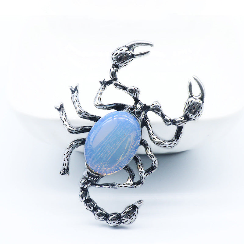 Crystal Scorpion Brooch & Pendant