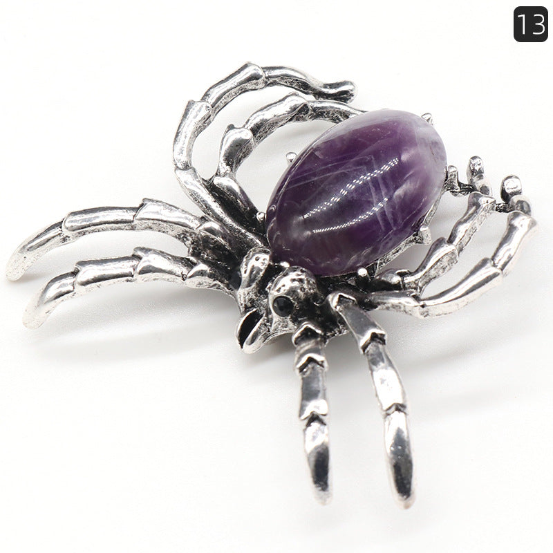 Crystal Spider Brooch & Pendant