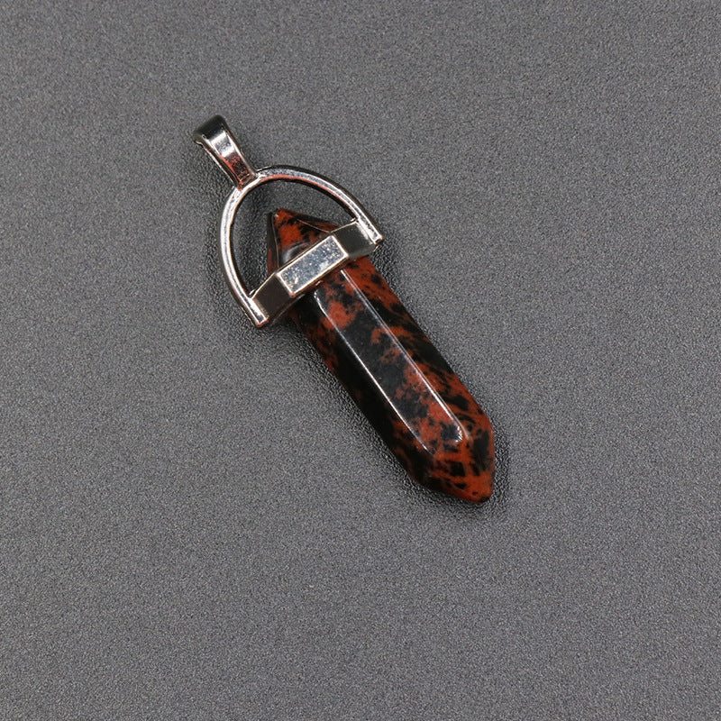 Crystal Double Point Pendant