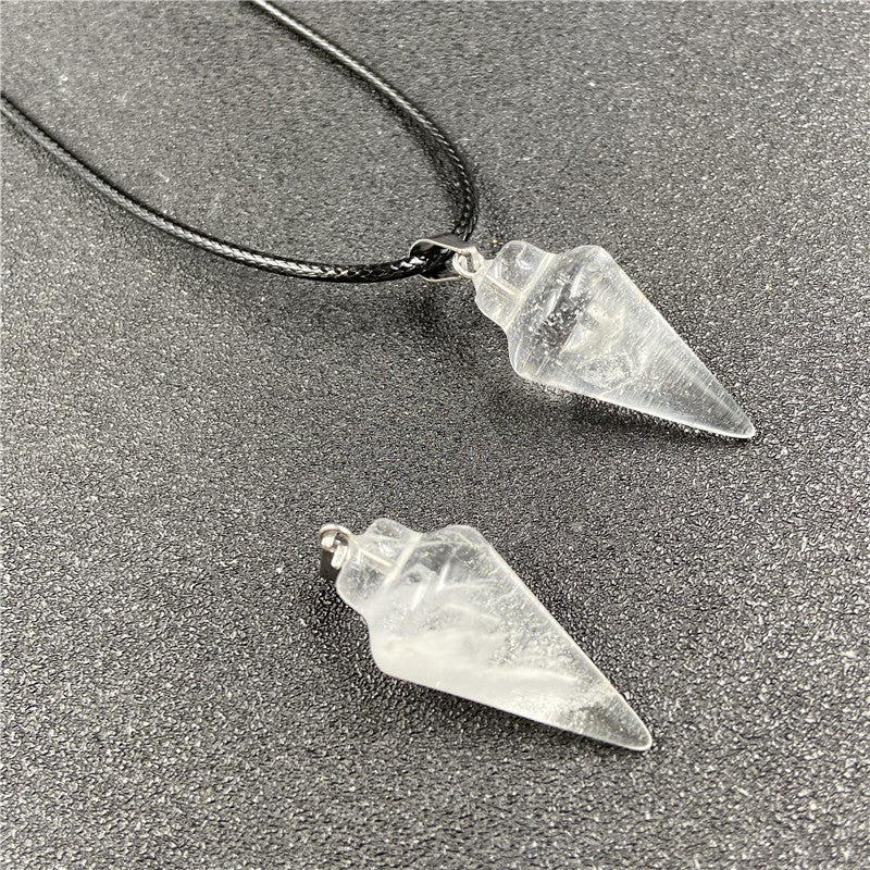 Crystal Conical Pendant