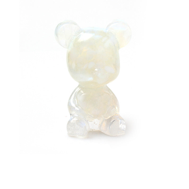 Resin Heart Bear