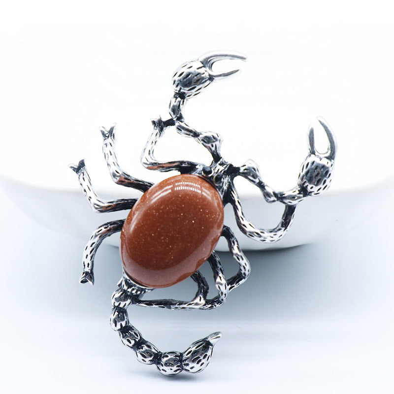 Crystal Scorpion Brooch & Pendant