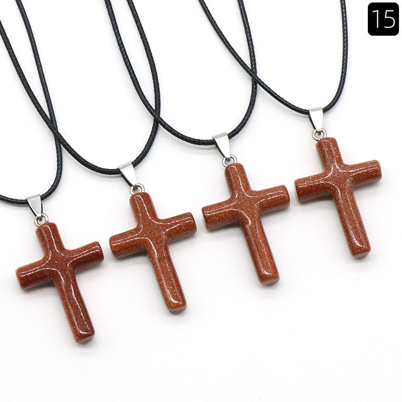 Crystal Cross Necklace