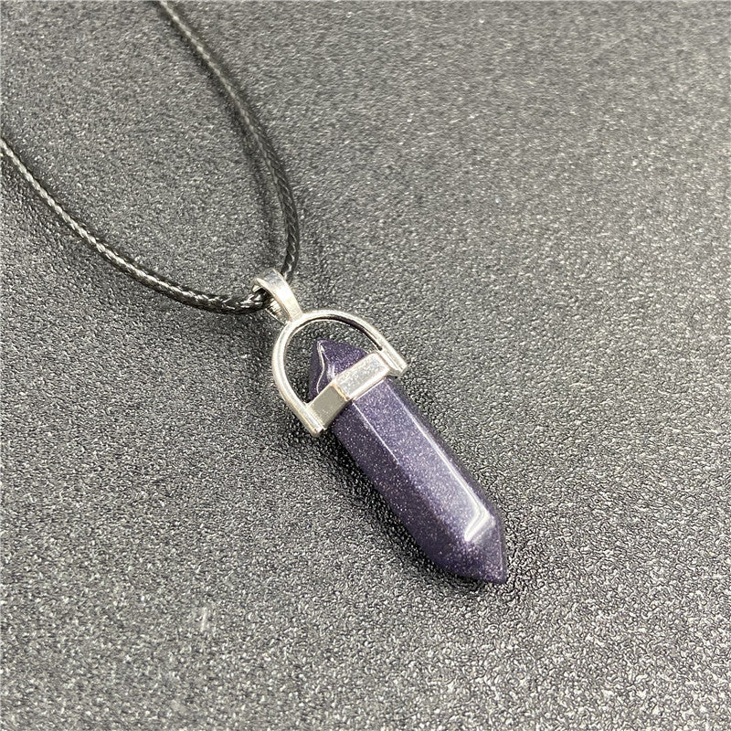 Crystal Double Point Pendant