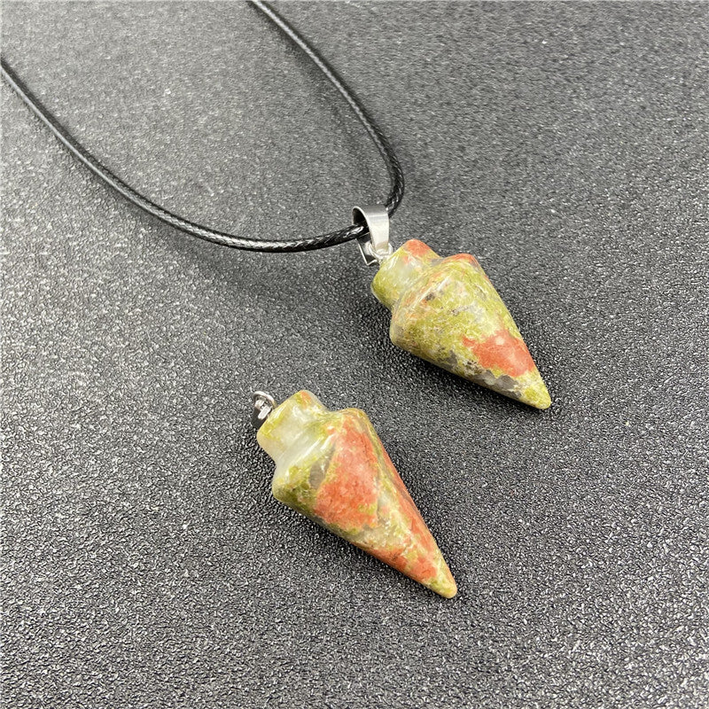 Crystal Conical Pendant