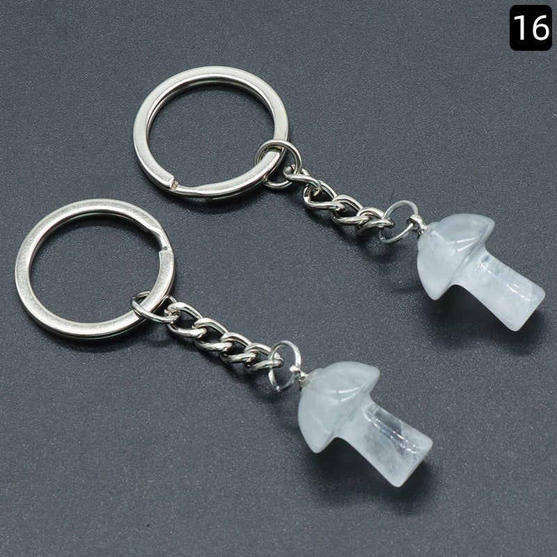 Crystal Mushroom Key Chain