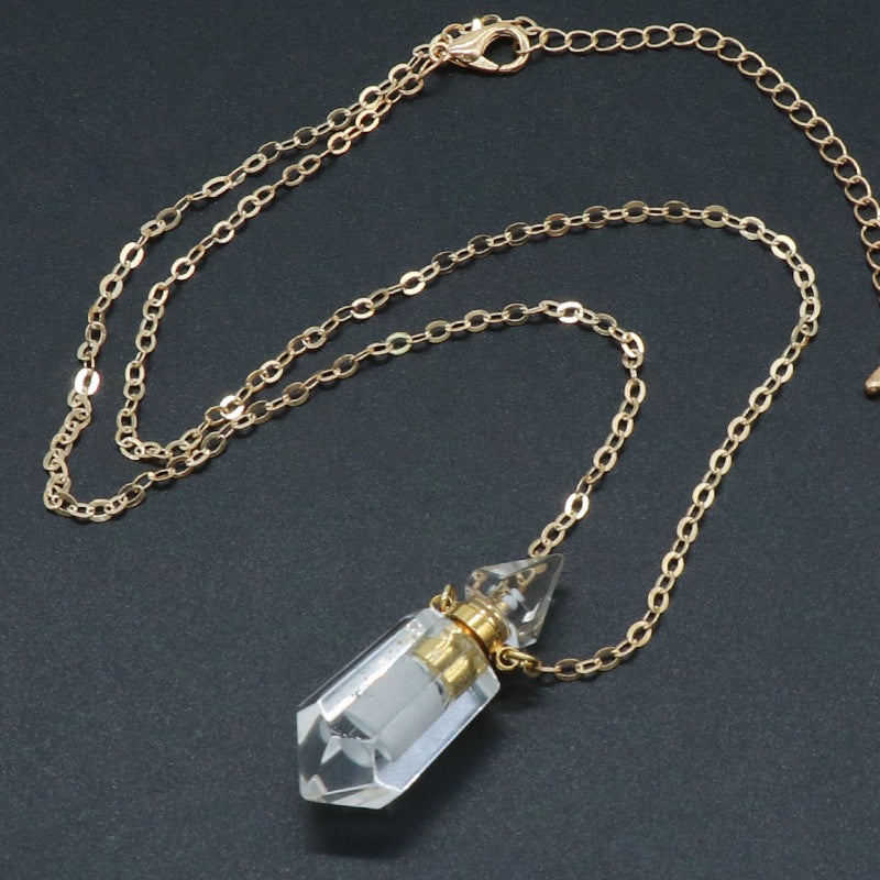 Crystal Perfume Bottle Pendant