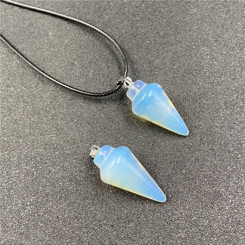 Crystal Conical Pendant