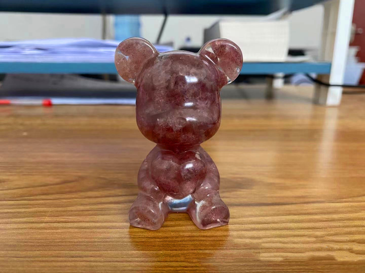 Resin Heart Bear