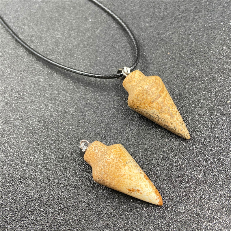 Crystal Conical Pendant