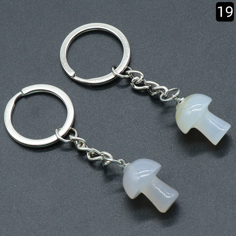 Crystal Mushroom Key Chain