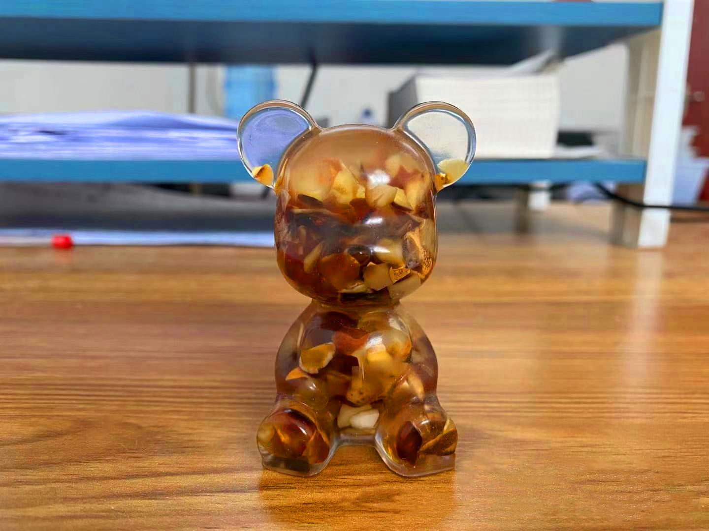 Resin Heart Bear