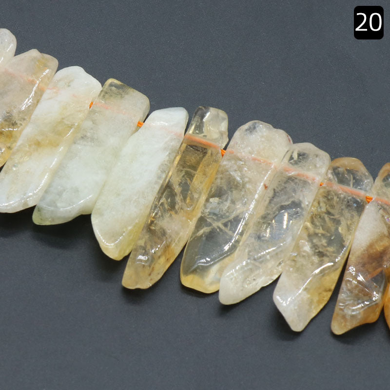 Natural Crystal Loose Sliced Slab 40CM/Strand