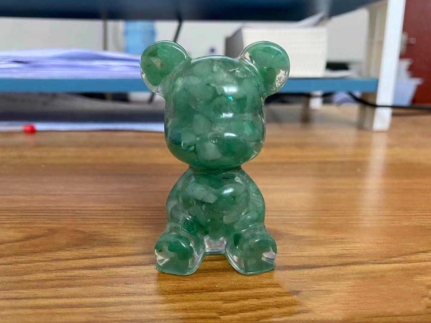 Resin Heart Bear