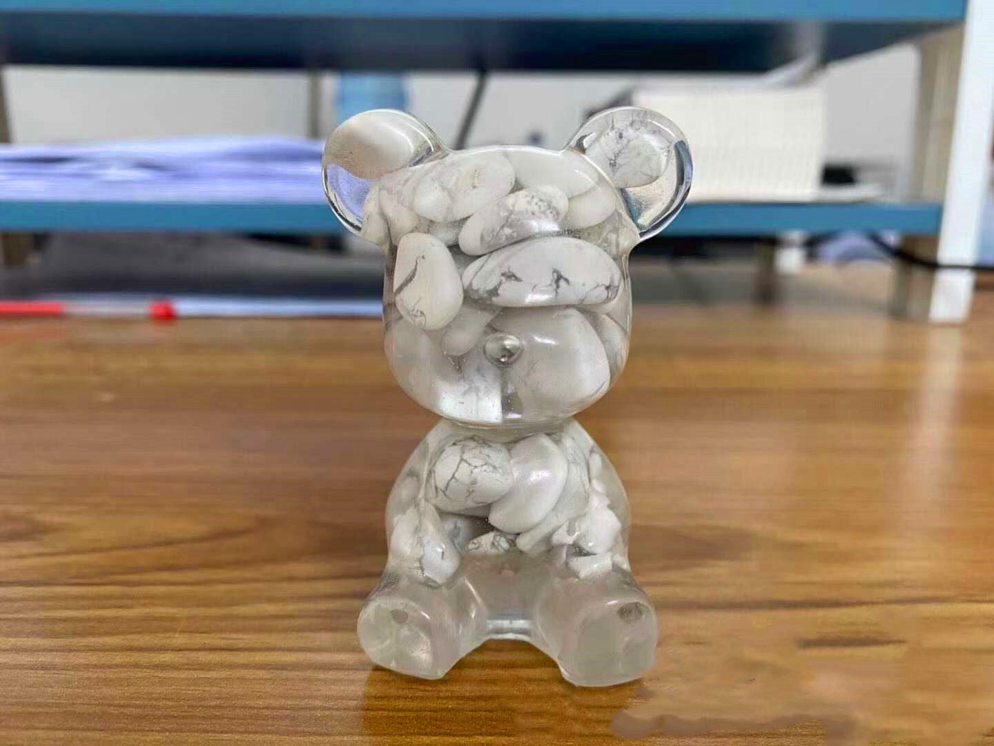 Resin Heart Bear